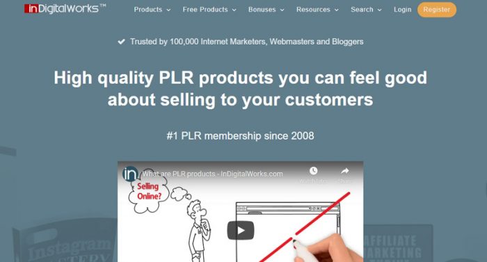 Site de associação do Indigitalworks-Best Plr