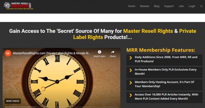 Masterresellrights-Best Plr Website